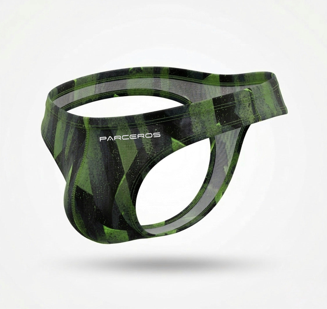 TANGA HYBRIDA Verde y Negro