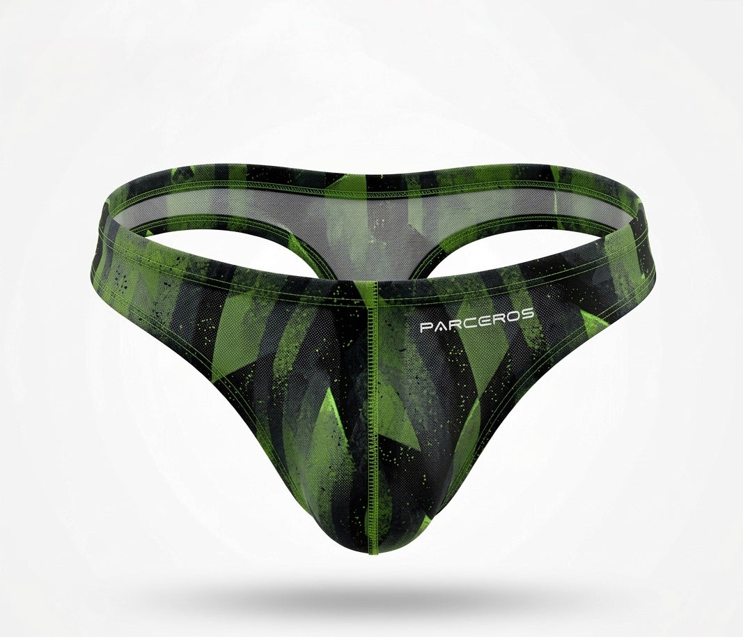 TANGA HYBRIDA Verde y Negro