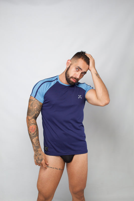 Playera Deportiva Active Azul